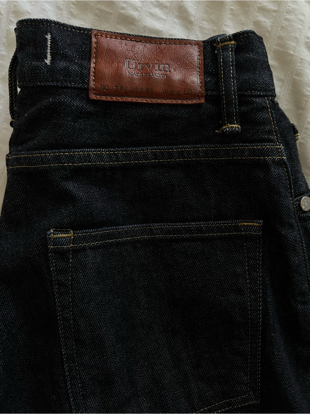 Urvin - High rise Japanese raw selvedge denim